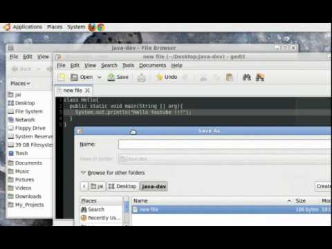 1-3 Compiling & Running Java Program on Linux