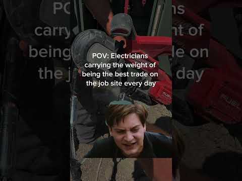 Are Electricians the king of the trades? #commercialelectrician #humor #jobsite #constructionhumor