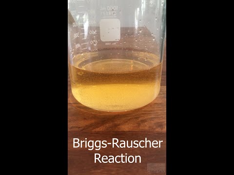 Briggs Rauscher, the coolest oscillating reaction #shorts