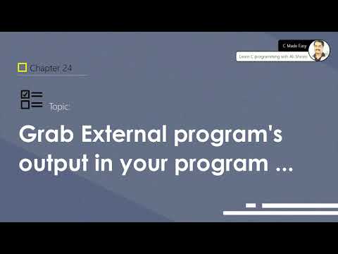 Grab External program's output in your program (stdout) - C Language