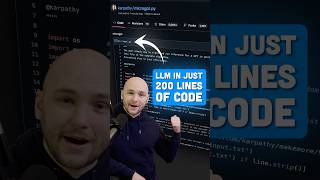 An LLM in Just 200 Lines of Python?! (microGPT) #gpt #ai #llm