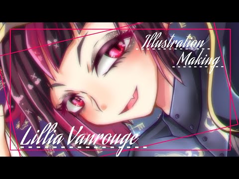 【ツイステ】リリア•ヴァンルージュを描いてみたんですが