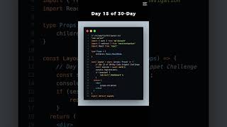 Day 15 of my 30 Day Code Snippet Challenge! NextJS, TailwindCSS, Shadcn,AuthJs,Prisma