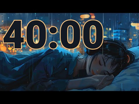 40 Min Countdown Timer | Big Number LoFi Study Timer with Calm Music | LoFi Tracks Timer
