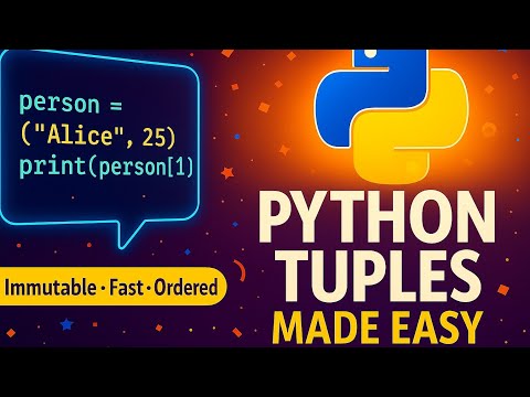 Python Tuples Explained Simply 🚀 | Python for beginners
