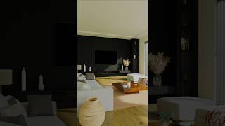Luxury Dark Room | Golden Light | Blender 3D Visualization