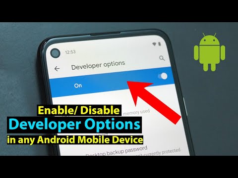 How to enable / disable developer options on android in 2024