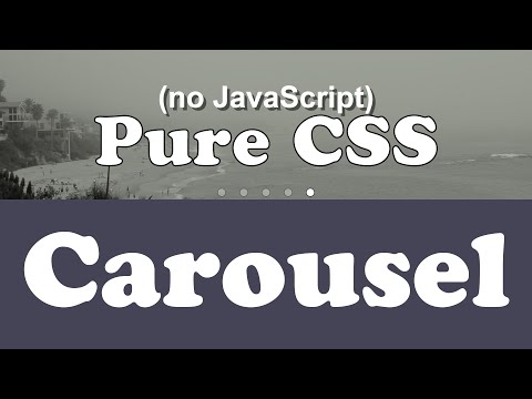 Animated, Responsive Carousel / Hero / Slider Menu Using Only HTML & CSS (Quick 5 Minute Video)