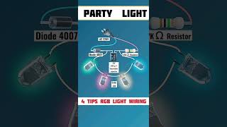 How to make  party light #Electronics #DIY #LED #BeginnerProject