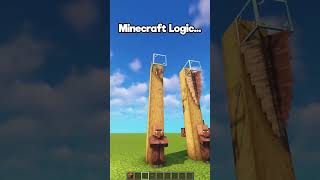 Minecraft Logic🤔 (World's Smallest Violin) #minecraft #shorts