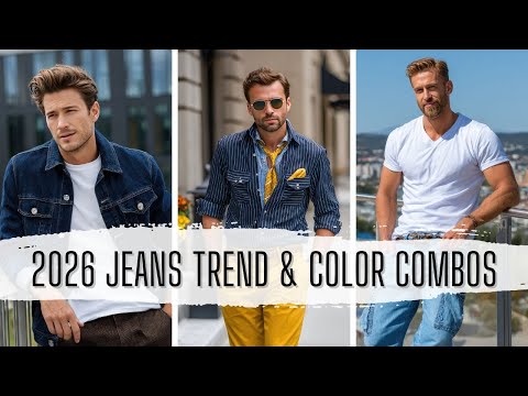 👖 2026 Jeans Trend You Need to Know! Modern Fits, Color Combos & Sharp Casual Style for Men