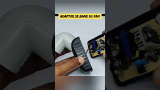 Adaptor dc motor fan/mobile charger fan#shorts