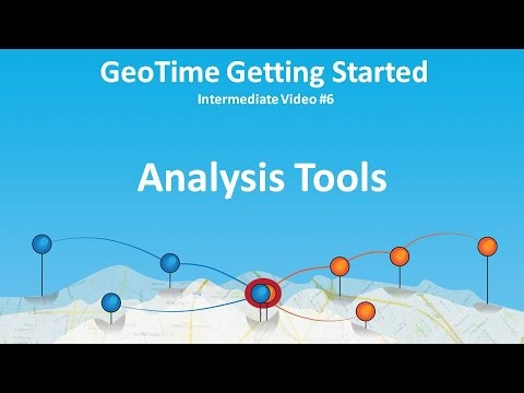 GeoTime Getting Started Series #6 (Intermediate): Analysis Tools