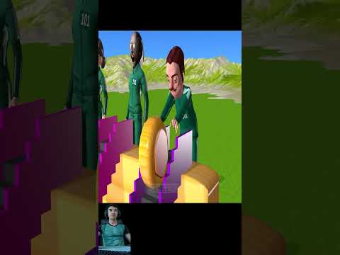 Scary Teacher 3D vs Squid Game Unlock Key Dalgona Candy Shapes Wheel Rolling Challenge #shorts