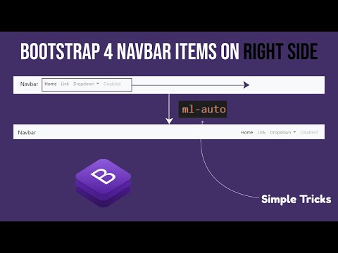 How to Bootstrap 4 Navbar Items On Right Side