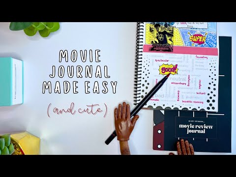 Film Journal With Me | Easy Movie Journal Template #moviereviews