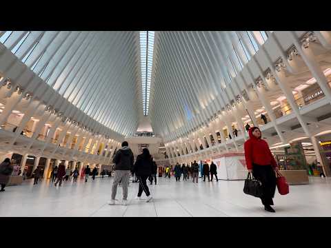 NYC Walking Tour [4K] | Oculus Transit Hub | Rush Hour & No Talking ASMR
