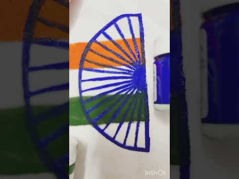 National flag on T-shirt drawing 🇮🇳#drawing #art #india #shorts #viralshorts2025