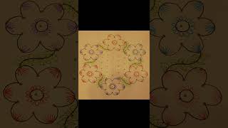 Very easy & simple rangoli 11*6dots #shorts #trending #shortvideo      @trendyanimation
