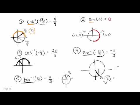 How to use Inverse Trig in the Unit Circle
