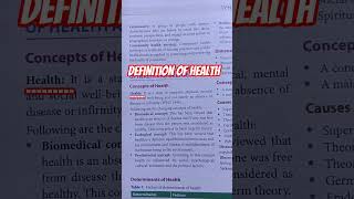 Definition of Health #health #definition #shorts #trending #nursing #community #norcet