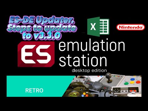 Steps to update ES-DE to v3.3.0 using my Excel ES-DE Updater v1.0.xlsm