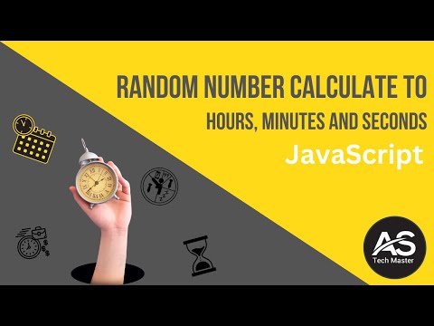 Convert a Given Number to Hours, Minutes and Second Using JavaScript #astechmaster