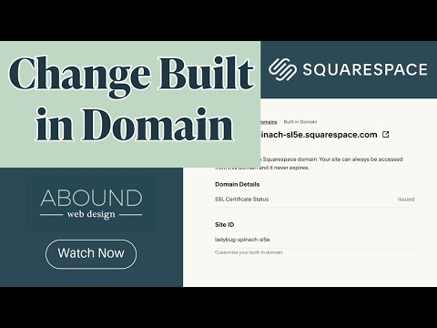 How to Change the Built-In Domain on a Squarespace Website