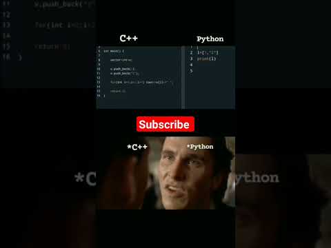 Python vs C++ syntax | Memes #shorts #shortsfeed #shortsvideo #memes #memesdaily