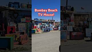 BOMBAY BEACH TV HOUSE! #shorts #travel #socal #vlog #art #california #saltonsea #foryou #bombaybeach