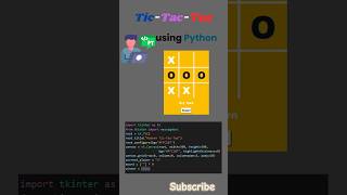 Python Beginners Project: Tic-Tac-Toe with Tkinter #coding #python