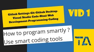 Github settings Git Github desktop visual studio code html web development programming coding