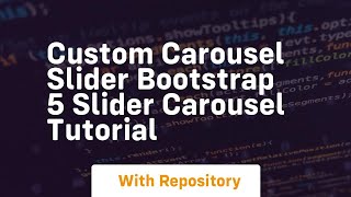 custom carousel slider bootstrap 5 slider carousel tutorial