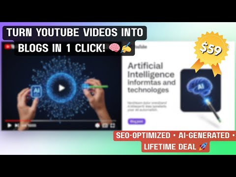 YouTube Video to Blog Post AI Tool ✍️ Convert in 1 Click!