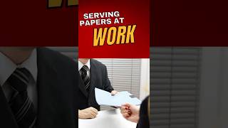 Can Legal Papers Be Served at Work? | Process Serving Made Simple #ProcessServing #LegalProcess #law