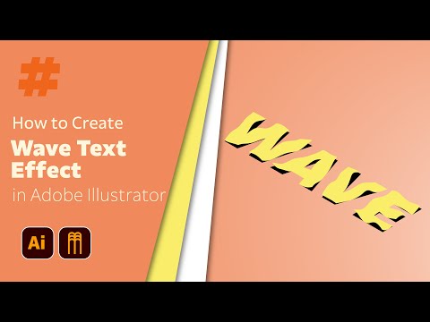 Wave Text Effect in Adobe Illustrator | Easy & Creative Tutorial
