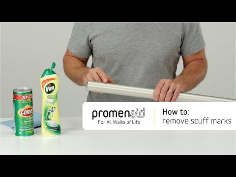 How to remove marks from Promenaid handrail