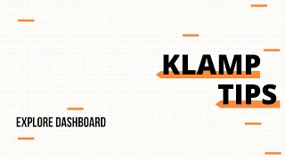 Klamp Dashboard