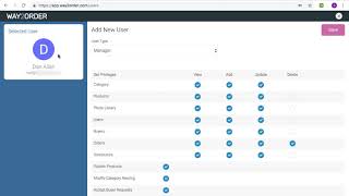 Adding Users in Way2Order B2B Ordering App