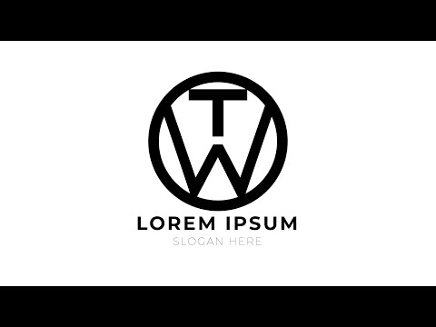 How can we Make TW Letter Logo in Adobe Illustrator By Learn New with Ayesha
