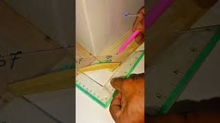 tricks for measuring the meeting corners of floors where the boards are not the same width