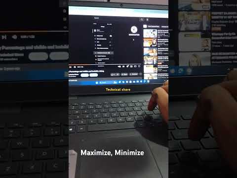 Maximize to Minimize , shortcut key for laptop 💻