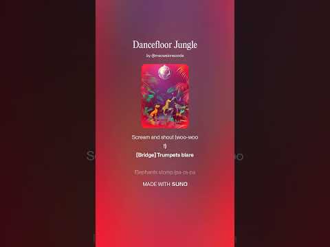 Dancefloor Jungle #music #song #ai #cats #meow #disco #techno #dance #animals #playful #viral #fyp