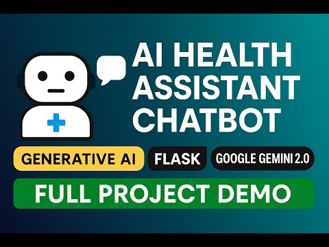 Generative AI Health Chatbot  Flask & Google Gemini | AI/ML + Data Science Project #AIProject2025