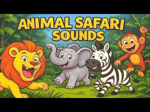 Animal Safari Sounds Song | Sing & Dance For Toddlers | Animal Nursery Rhyme For Kids | MilkyMooTV