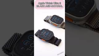 Apple Watch Ultra 2 Black vs Natural Titanium Color Comparison #shorts #trending #apple #video