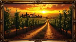 Frame TV Art 4K: Tuscan Vineyard Sunset 2 Hour Screensaver for Samsung Frame TV