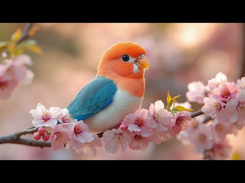 Deep Sleep Aid Soothing Piano Music and Birds Singing 4K Calming Relaxation Video