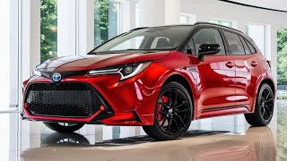 “Futuristic 2026 Toyota Corolla Sporty SUV – Bold Rear Design in Modern Showroom”
