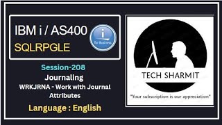 WRKJRNA Command - Work with Journal Attributes | ibmi training | as400 tutorial |